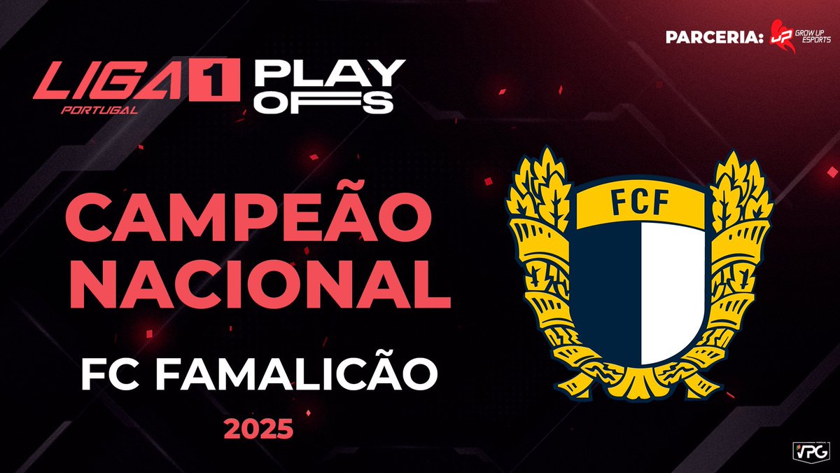 FC Famalicão Esports (@famaesports) on Twitter photo 🎮 Fim-de-semana de conquistas!
Entre Sintra e o Fundão, a nossa equipa brilhou em três frentes com três títulos nacionais:
🏆 Taça de Portugal de Rocket League da <a href="/fpdeoficial/">Federação Portuguesa de Esports</a>
🏆 Taça de Portugal de EA FC 2v2 da <a href="/fpdeoficial/">Federação Portuguesa de Esports</a>
🏆 Campeões Nacionais da <a href="/VPGLigaPortugal/">VPG Liga Portugal 🇵🇹</a> 🎮 Fim-de-semana de conquistas!
Entre Sintra e o Fundão, a nossa equipa brilhou em três frentes com três títulos nacionais:
🏆 Taça de Portugal de Rocket League da <a href="/fpdeoficial/">Federação Portuguesa de Esports</a>
🏆 Taça de Portugal de EA FC 2v2 da <a href="/fpdeoficial/">Federação Portuguesa de Esports</a>
🏆 Campeões Nacionais da <a href="/VPGLigaPortugal/">VPG Liga Portugal 🇵🇹</a>