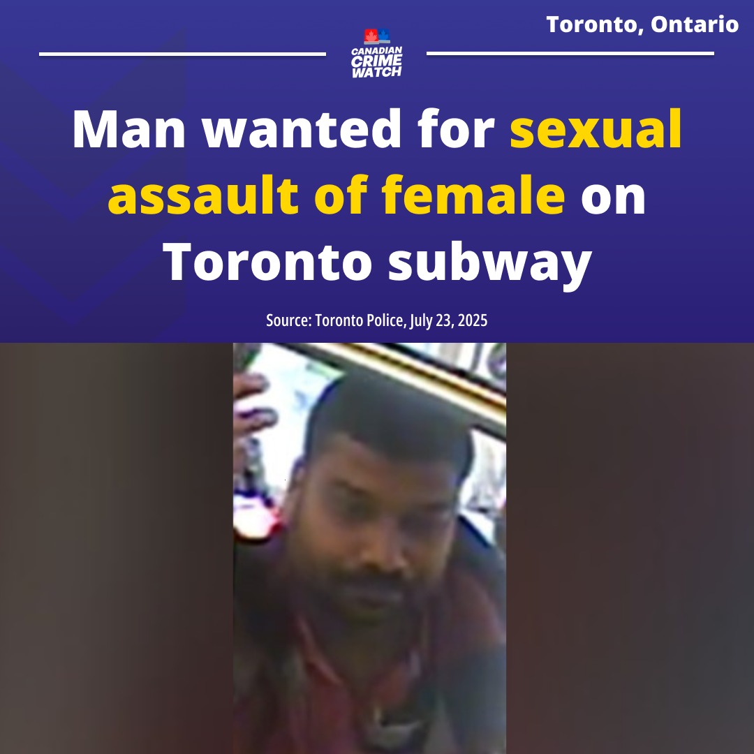 CrimeWatchCAN's tweet image. TORONTO, ONTARIO - Toronto Police Service is requesting the public’s assistance identifying a suspect wanted in a Sexual Assault investigation.
On Wednesday, May 15, 2025, police responded to a call for a Sexual Assault in the Bloor Street and Spadina Avenue area.
It is…