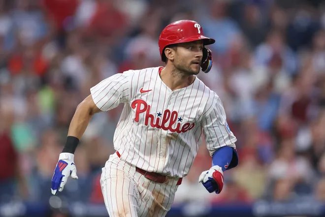 PhilsTailgate's tweet image. Phillies Lineup vs. the Boston Red Sox at Citizens Bank Park:
SS Trea Turner
DH Kyle Schwarber
1B Bryce Harper
RF Nick Castellanos
C J.T. Realmuto
CF Brandon Marsh
LF Max Kepler
3B Edmundo Sosa
2B Bryson Stott
P Jesus Luzardo
⏰ 7:05pm
📺 ESPN
📻 94 WIP