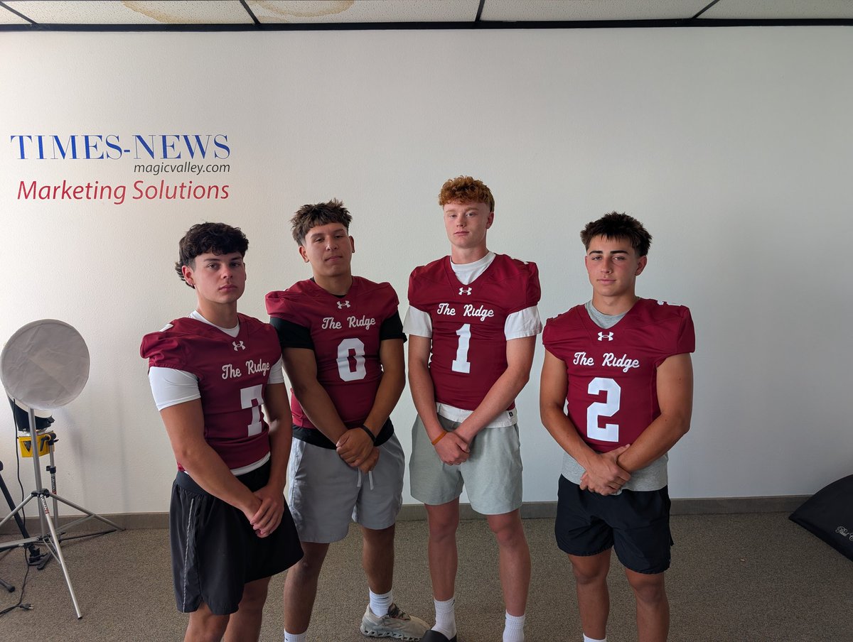 jfitzgerald52's tweet image. That&apos;s a wrap on Times-News football media for 2025. We had 18 Magic Valley schools come in this week to talk about the upcoming season. We&apos;ll have plenty of preseason content for not just football but all sports in the coming weeks.