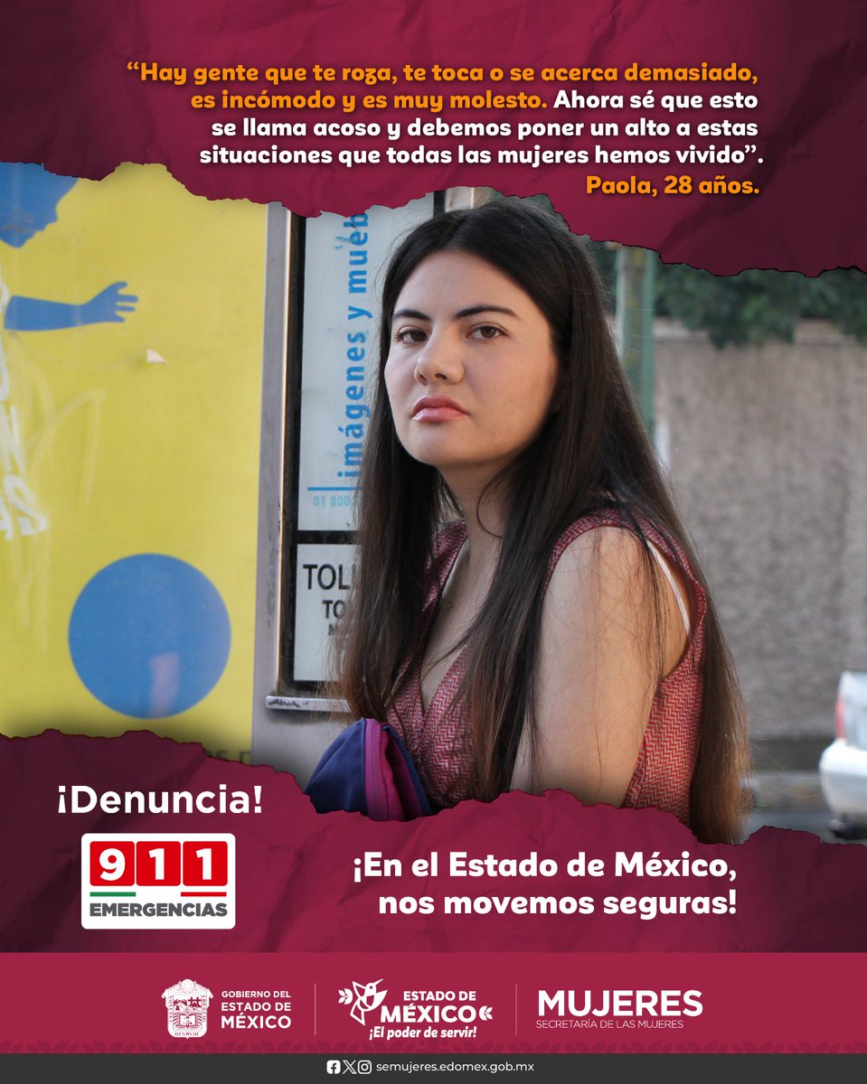 PROBOSQUE (@probosque_) on Twitter photo #NosMovemosSeguras | El acoso es un delito, por ello en el #Edoméx estamos trabajando para que todas las mujeres vivan libres y seguras, recuerda que denunciar es un acto de valentía. Para más información visita <a href="/SeMujeresEdomex/">Secretaría de las Mujeres</a>
#ElPoderDeServir #NosMovemosSeguras | El acoso es un delito, por ello en el #Edoméx estamos trabajando para que todas las mujeres vivan libres y seguras, recuerda que denunciar es un acto de valentía. Para más información visita <a href="/SeMujeresEdomex/">Secretaría de las Mujeres</a>
#ElPoderDeServir