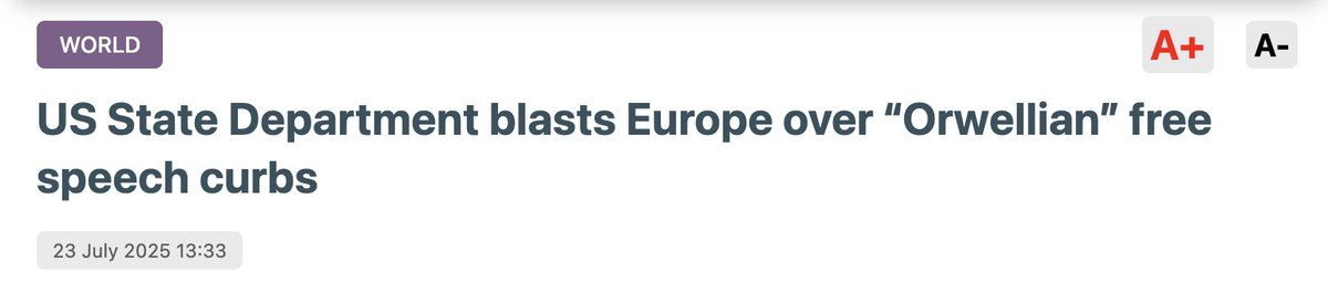 EUUSForum's tweet image. America's leaders defend free speech.
Europe criminalizes it.
caliber.az/en/post/us-sta…