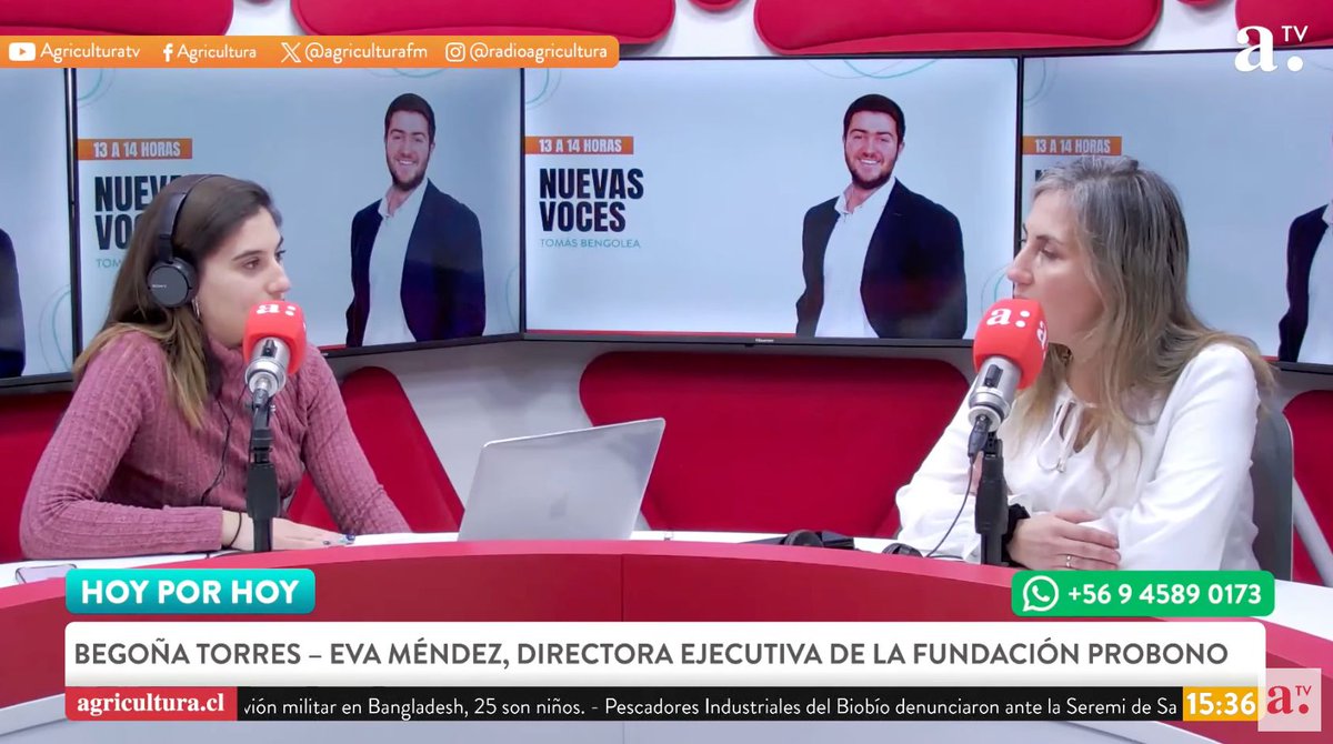 🔴AHORA: Eva Méndez, directora ejecutiva de Fundación Pro Bono, conversa en el programa Hoy por Hoy de <a href="/AgriculturaFM/">Agricultura</a> 

📻Sigue la entrevista aquí 👉🏽 youtube.com/live/I6_Sfx5Qv…