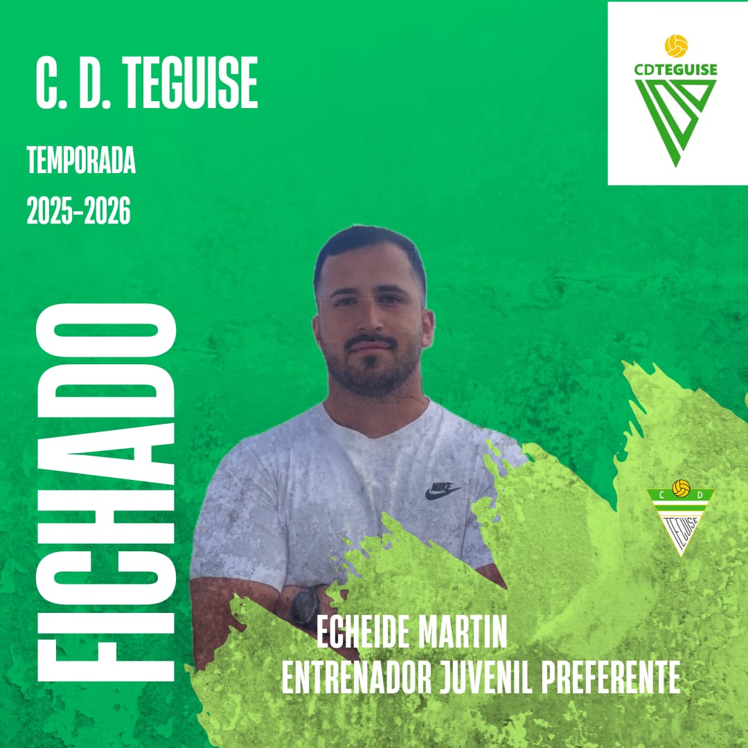 Nuevo rumbo, misma ilusión.
[Echeide Martín junto a Rui Pérez ] se unen a nuestro Juvenil Preferente para liderar el crecimiento, el compromiso y  la pasión de nuestros chicos. ¡Bienvenido a la familia! 💚🤍⚽️💯