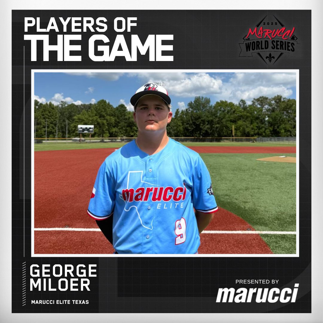 2DsportsLA's tweet image. ⭐️Player of the Game⭐️
George Miloer
Marucci Elite - Texas
#MWS25
@maruccisports