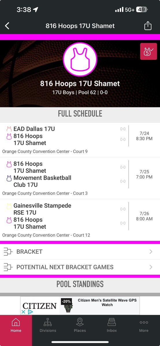 My schedule for this weekend in Orlando 
<a href="/coach_dburnett/">Coach Burnett</a> <a href="/816Hoops/">816 Hoops</a> <a href="/RL_Hoops/">RecruitLook Hoops</a> <a href="/PRO16League/">PRO16/NXTPRO League</a>