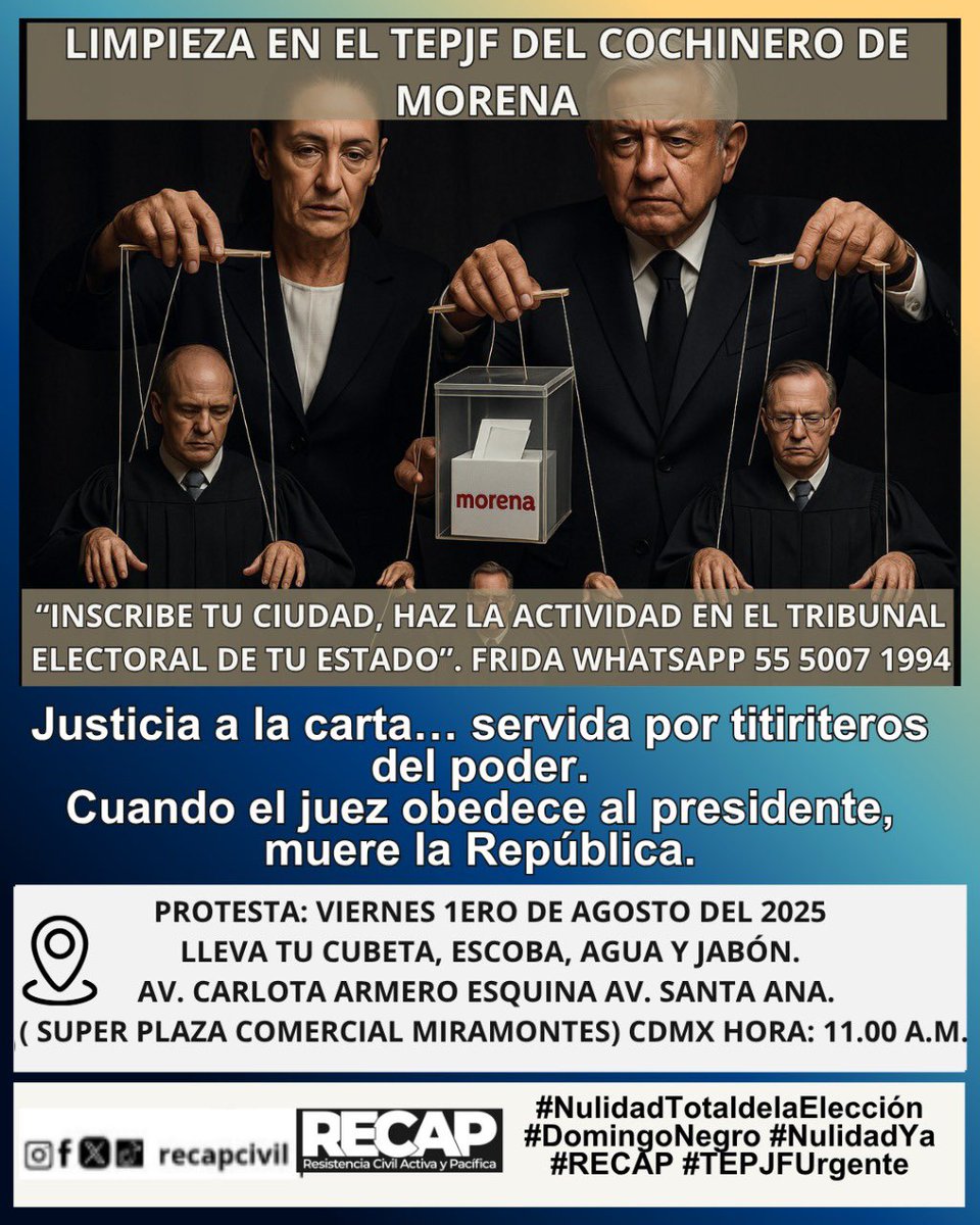RolandoASolisO's tweet image. Siempre estos cínicos del poder soñaron apoderarse eternamente de México y controlar absolutamente todo y lo están logrando sino hacemos algo. 📢 La transformación real viene de la ciudadanía organizada. Participemos en la defensa de la justicia y la democracia #NulidadYa…