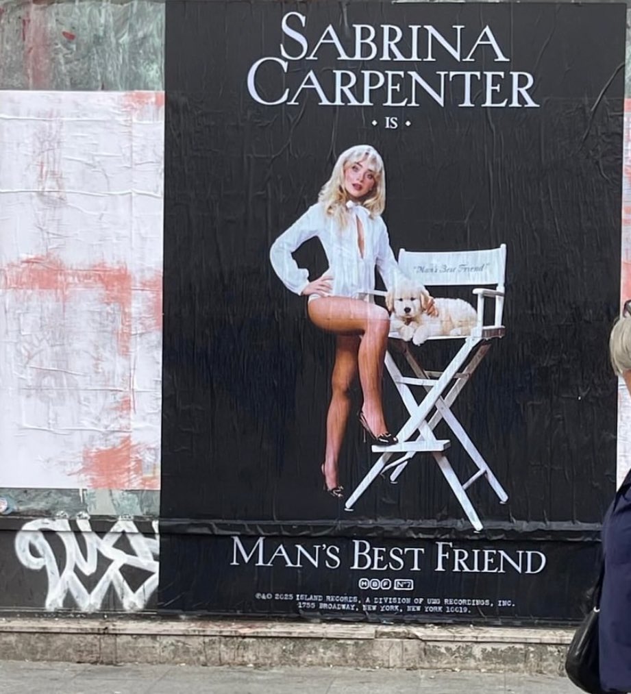 SabrinaTimes's tweet image. Sabrina Carpenter’s posters for her upcoming album “Man’s Best Friend” have been spotted in Paris!