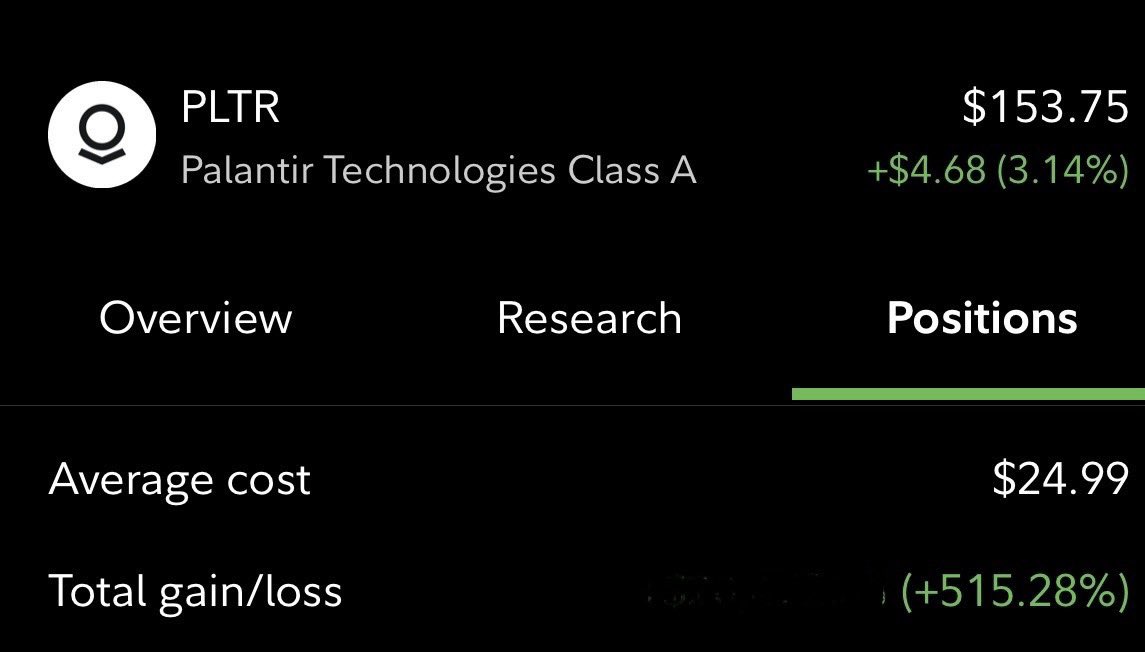 AndrewPetcash's tweet image. Playing the long game in public &amp;amp; private markets 🙌🏼

$PLTR has been quite the rollercoaster