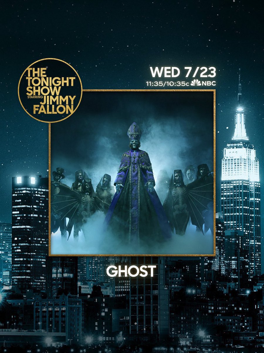PapaCrave's tweet image. REMINDER‼️
Ghost will be performing on The Tonight Show Starring Jimmy Fallon!
The show airs TONIGHT at 11:35pm EST! Who’s ready? 👀💜
