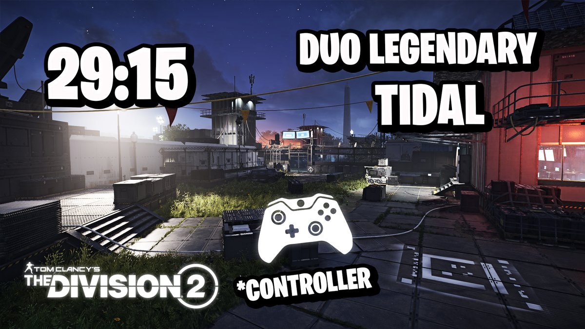 Time for Tidal.. 
Next of our Duo Legendary Controller runs

youtu.be/jo1dsUcNF0g

#TheDivision2 
<a href="/TheDivisionGame/">Tom Clancy's The Division</a>