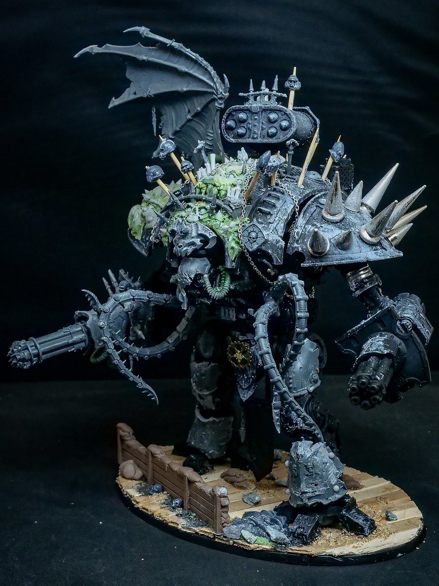 Finished kitbashing big knight 3!  Time for primer