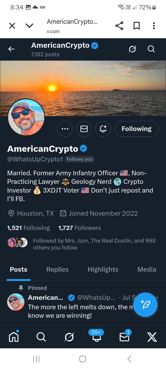 KJW (@hawkesbay69) on Twitter photo Can we connect this Army veteran with some more new friends, please give <a href="/WhatsUpCrypto1/">AmericanCrypto</a> a follow, repost πͺπ«Άππ₯πΊπΈπ«‘ Can we connect this Army veteran with some more new friends, please give <a href="/WhatsUpCrypto1/">AmericanCrypto</a> a follow, repost πͺπ«Άππ₯πΊπΈπ«‘