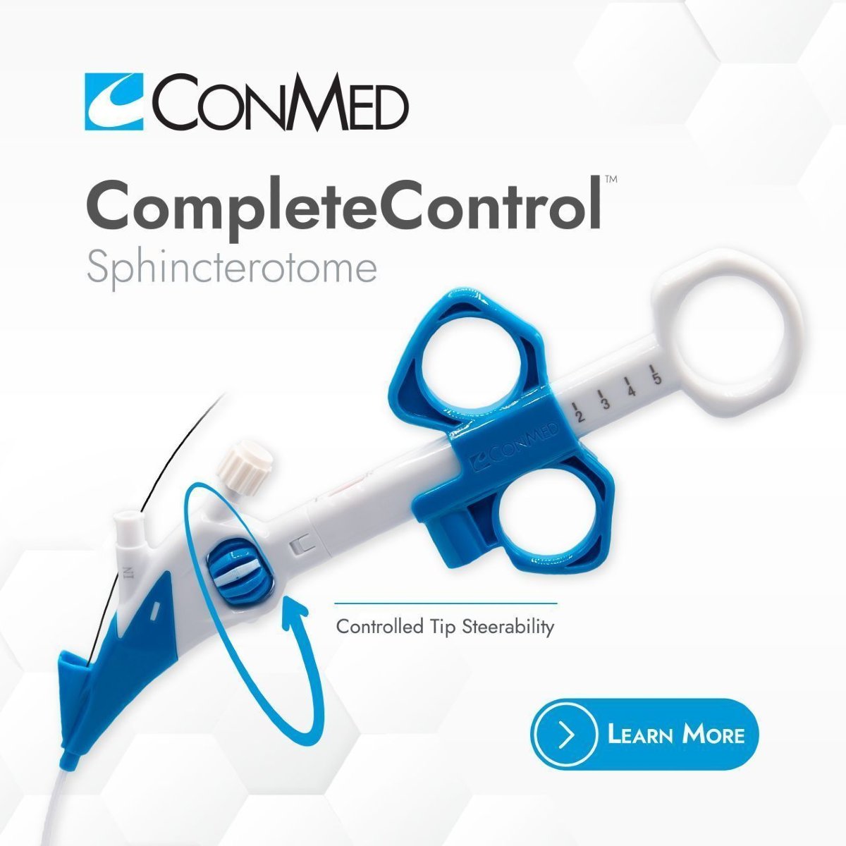EndoscopyOA's tweet image. Endoscopy on Air brings you a message from CONMED Advanced Endoscopy:
Tackle cannulation issues in any ERCP case with ease.
CompleteControl™ sphincterotome gives users
✅ Improved access and navigation with ability to orient tip
✅ Reduced risk of complications by reducing…