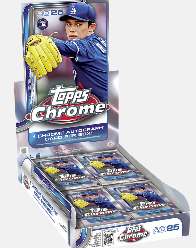 CardPurchaser's tweet image. 2025 Topps Chrome Baseball Hobby Box in stock at Topps for $239.99 #ad
thetoppscompany.sjv.io/3JLN3v