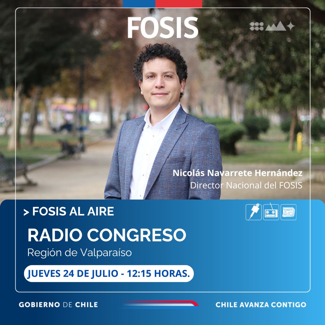 Esta tarde el director nacional del FOSIS conversará en radio Congreso sobre las postulaciones al programa de Acceso al Microcrédito.