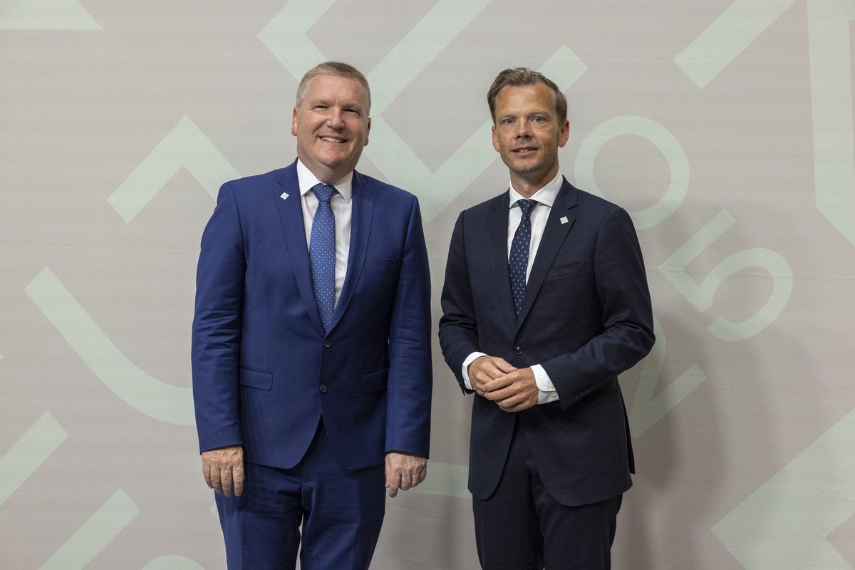 IEAmbDenmark's tweet photo. Minister Jim O'Callaghan and Minister Colm Brophy here this week for meetings hosted by Danish EU Presidency. Important discussions on key issues such as organised crime, preparedness, irregular migration and children's rights, including with Commissioner Michael McGrath. https://t.co/53v5z2RR9P