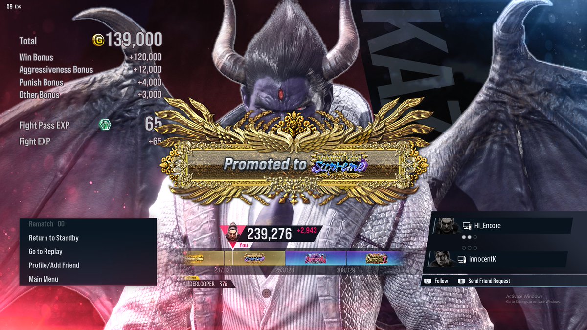 Hamza_is_Me's tweet image. Day 2 ranked of S2 with Kazuya. Hit Supreme.
I just know its not gonna be as easy to get goD rank but we shall see.....
#TEKKEN8 #KazuyaMishima