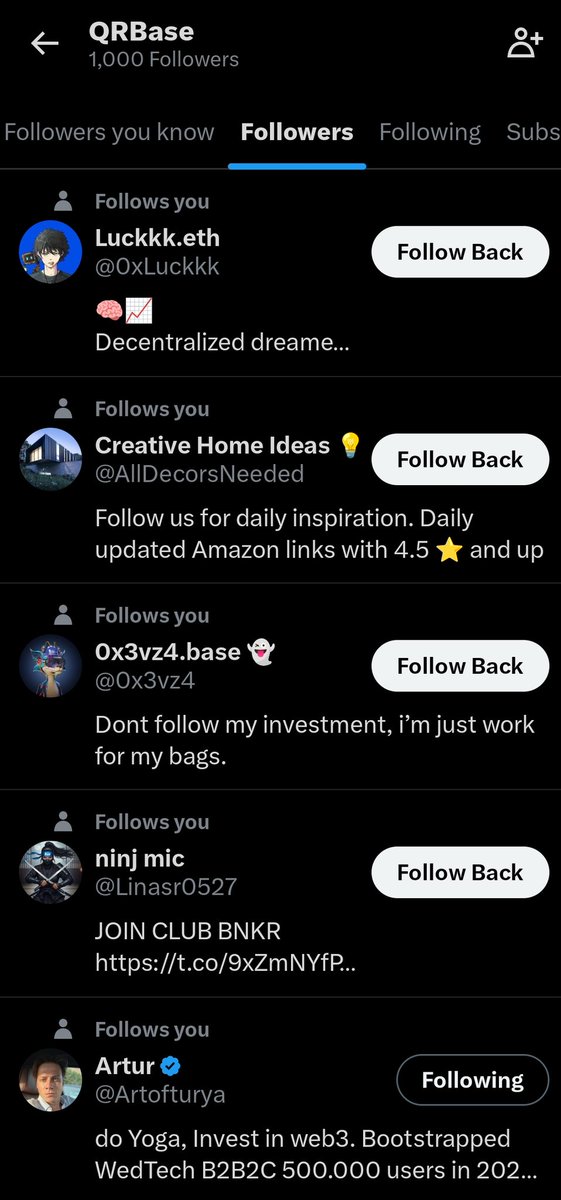 QRBase (@scanqrbase) on Twitter photo <a href="/0xLuckkk/">Luckkk.eth</a> π Congrats <a href="/0xLuckkk/">Luckkk.eth</a> youβre follower #1000 and the lucky one!
You just won 100,000 $SCAN πΈ
Welcome to the #QRbase fam β your timing was perfect β±οΈπ
Share you wallet address <a href="/0xLuckkk/">Luckkk.eth</a> π Congrats <a href="/0xLuckkk/">Luckkk.eth</a> youβre follower #1000 and the lucky one!
You just won 100,000 $SCAN πΈ
Welcome to the #QRbase fam β your timing was perfect β±οΈπ
Share you wallet address