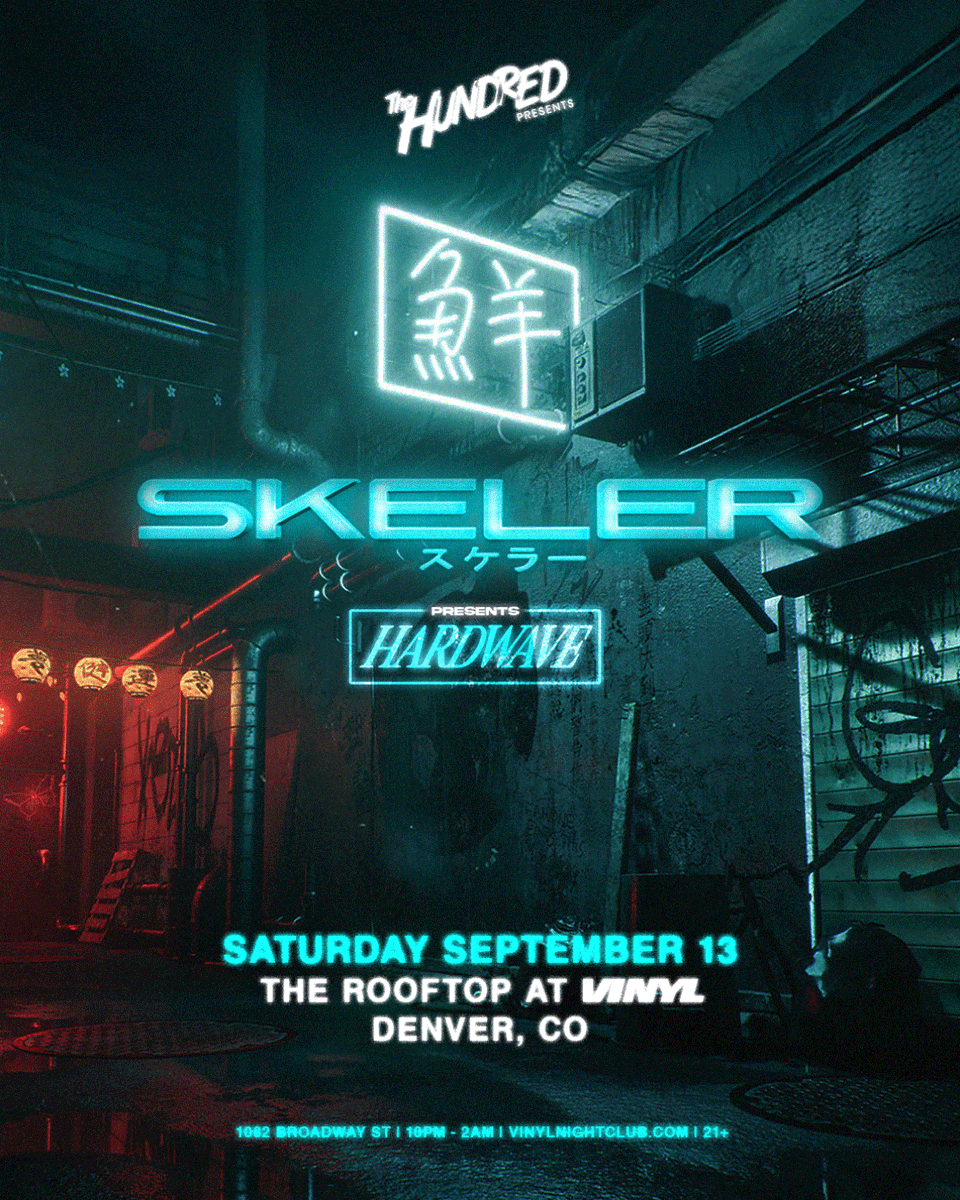 ClubVinyl's tweet image. Denver! @skelerofficial brings the Hardwave Tour on Friday, September 13. 🩵
Presale: Friday July 25th @ 10 AM MT
General on sale: Friday July 25th @ 2 PM MT
Sign up for presale here → vinylnightclub.com/skeler
