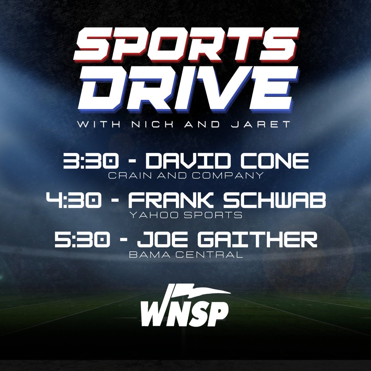 1055wnsp's tweet image. Wednesday's SportsDrive!
Tune in on 105.5 WNSP, on wnsp.com, or on our Sound of Mobile app!