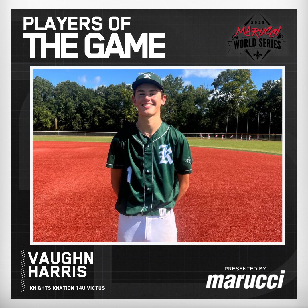 2DsportsLA's tweet image. ⭐️Player of the Game⭐️
Vaughn Harris
Knights Knation 14u Victus
#MWS25
@maruccisports
