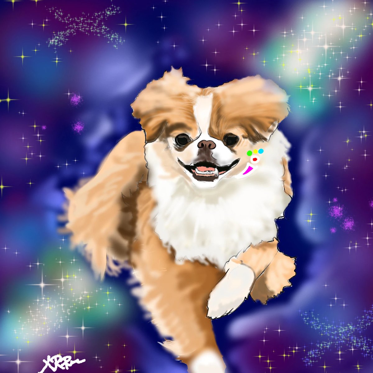 TheAwfulTrader's tweet image. Hey frens :)
Check this out ‼️
My good friend and fav blockchain artist, @XR_Picasso, finished this custom 1-1 nft for me today!🤩🤩🤩
My pup was diagnosed terminally ill in February this year. Now, my Sanders will forever be with me on the blockchain ❤️
