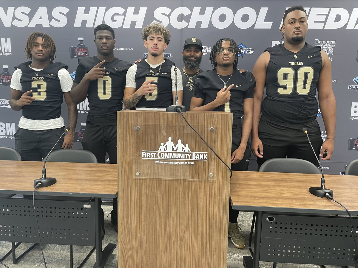 C.O.E Films (@crunkdoutent) on Twitter photo Head Coach Darell Burnett and the Hot Springs Trojans at the Big Miller Media Days hosted at First Community Bank <a href="/FCBANK1997/">First Community Bank</a> <a href="/Jaydenmeadows31/">Jayden “Smiley” Meadows</a> Head Coach Darell Burnett and the Hot Springs Trojans at the Big Miller Media Days hosted at First Community Bank <a href="/FCBANK1997/">First Community Bank</a> <a href="/Jaydenmeadows31/">Jayden “Smiley” Meadows</a>