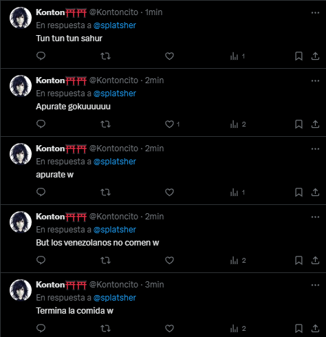 This hecking peruvian is obsessed with me o algo