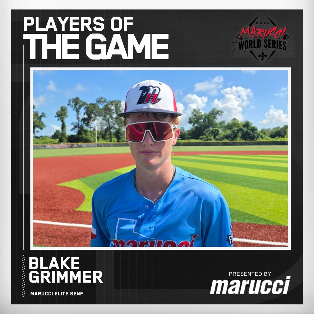 2DsportsLA's tweet image. ⭐️Player of the Game⭐️
Blake Grimmer (@Blakegrimmer11)
Marucci Elite Senf
#MWS25
@maruccisports