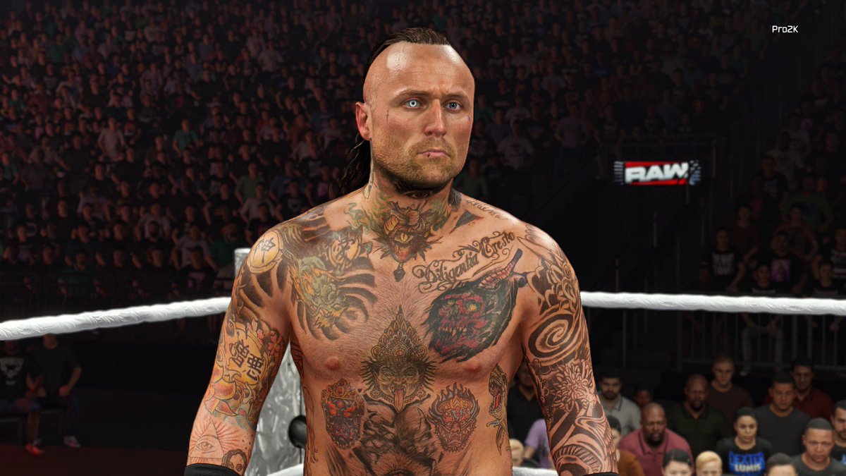 Pro2KCAW's tweet image. Fixed up Aleister Black's model a bit
Fixed his hairline, tanned him a bit and removed the ugly 3D beard