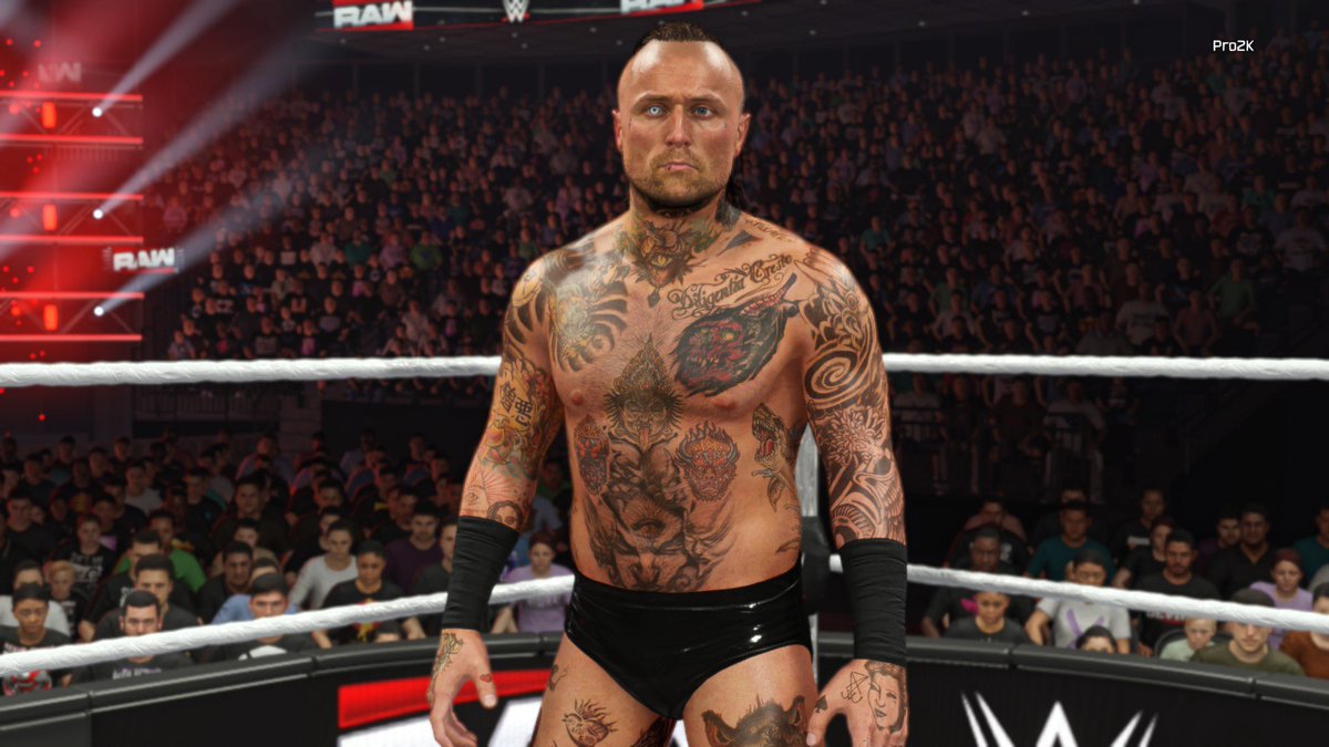 Pro2KCAW's tweet image. Fixed up Aleister Black's model a bit
Fixed his hairline, tanned him a bit and removed the ugly 3D beard