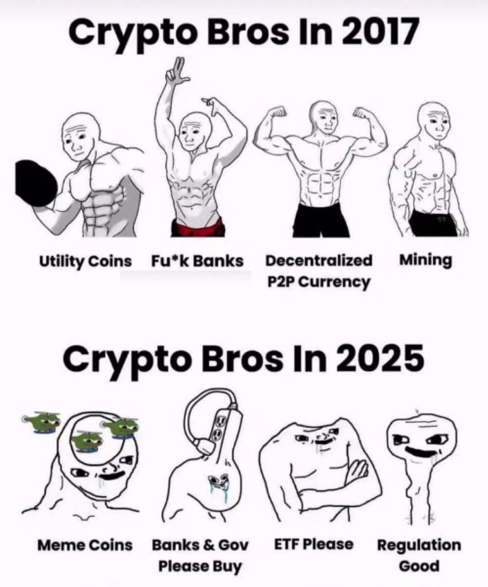 imcameronscrubs's tweet image. Isn’t it wild how things have changed
What has happened to us? #Crypto
