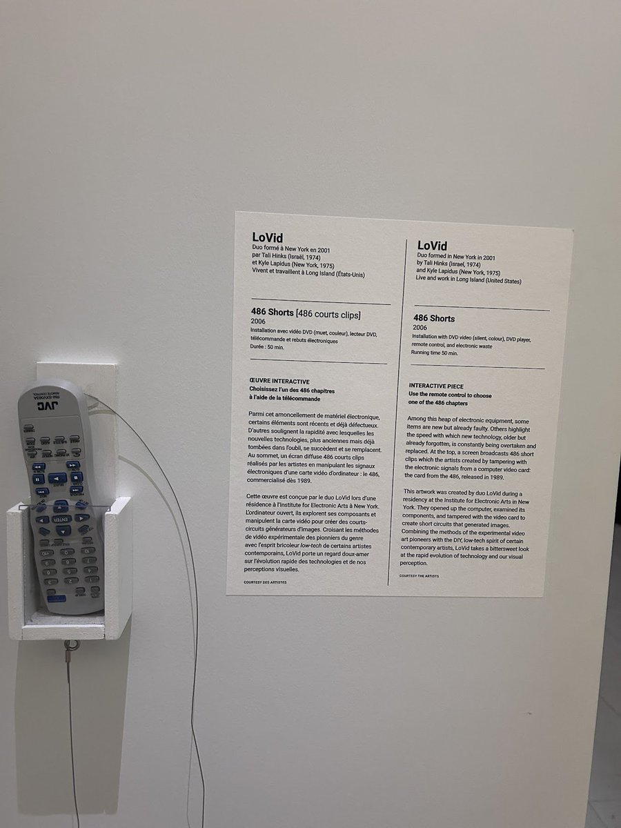 lovidlovid's tweet image. omg today. long mental list. here's one thing:
our installation at Nantes includes (among other amazing storied items) The FIRST computer in Nantes and the LAST CRT in Nantes.
what an honor. Merci.
with Salomé Van Eynde who curated the exhibition after @TinaRiversRyan-more soon