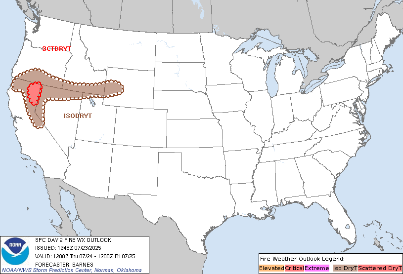 2:49pm CDT #SPC Day2 #FireWX Critical: portions of northern california spc.noaa.gov/products/fire_…