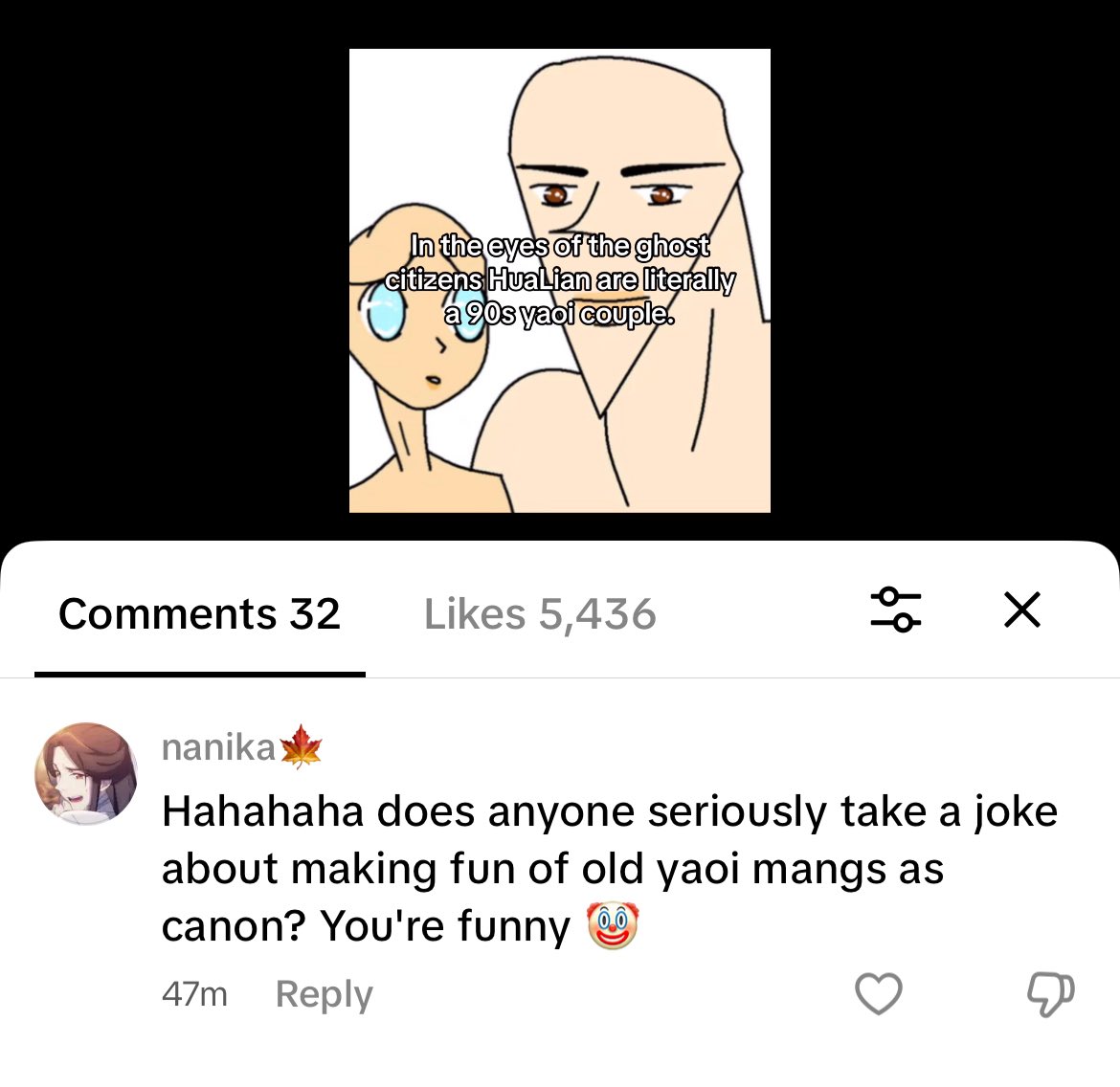hualianarchive's tweet image. I was going to say tt is taking the trad yaoi HuaLian post well and then this brainless mf shows up. I seriously have no idea why they’re following me when they know damn well what I’m into and what I post. I’m very close to blocking them honestly.