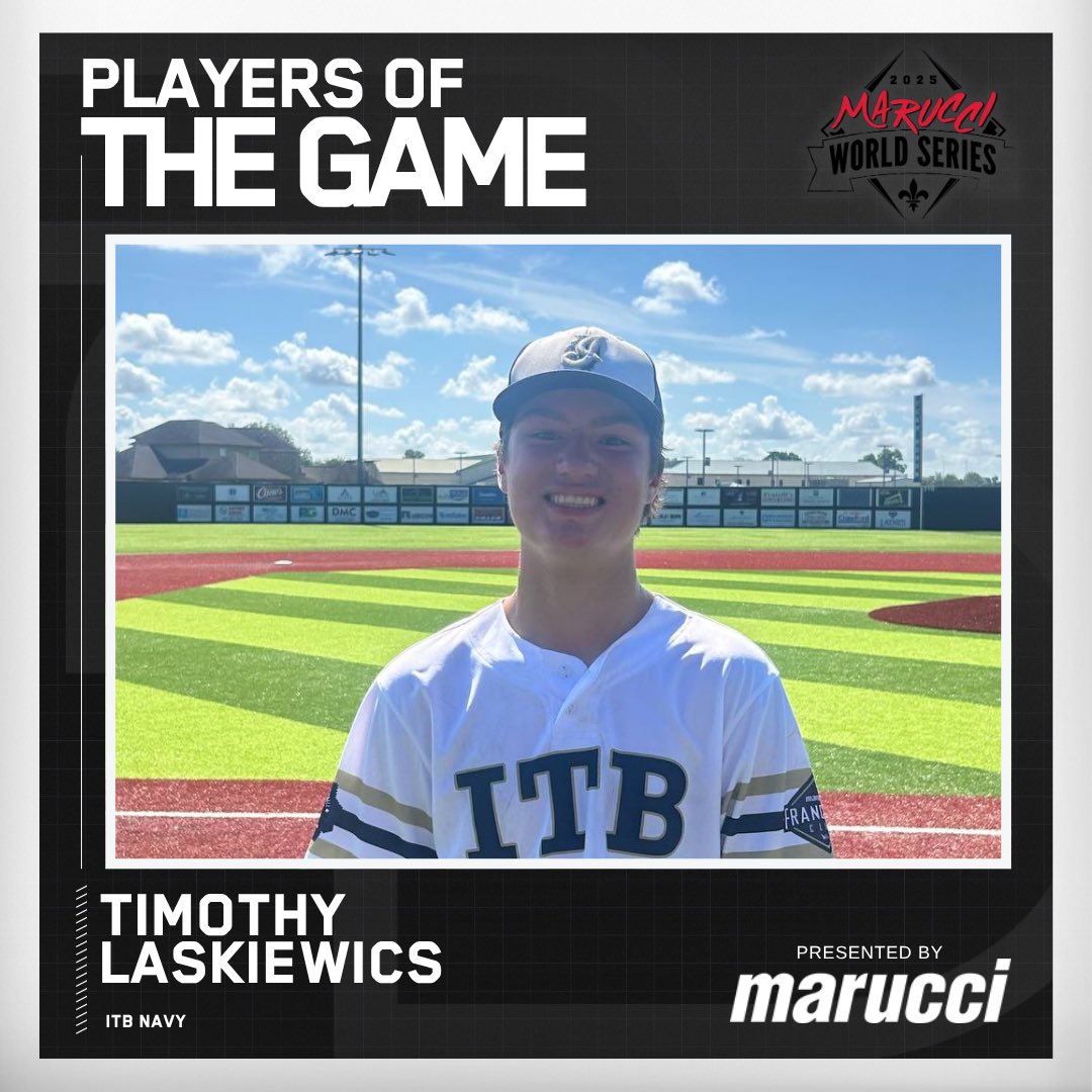 2DsportsLA's tweet image. ⭐️Player of the Game⭐️
Timothy Laskiewics (@t_laskiewicz)
ITB Navy
#MWS25
@maruccisports