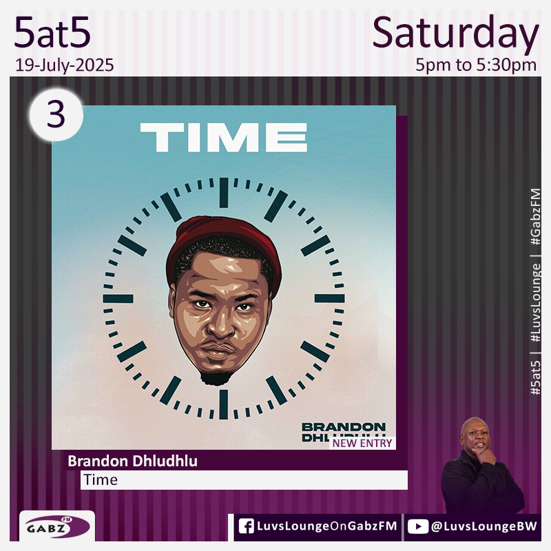 kaone_bw's tweet photo. #5at5 no.3 @Brandondhludhlu-Time

#LuvsLounge @Gabz_FM https://t.co/hG59K3tMMW