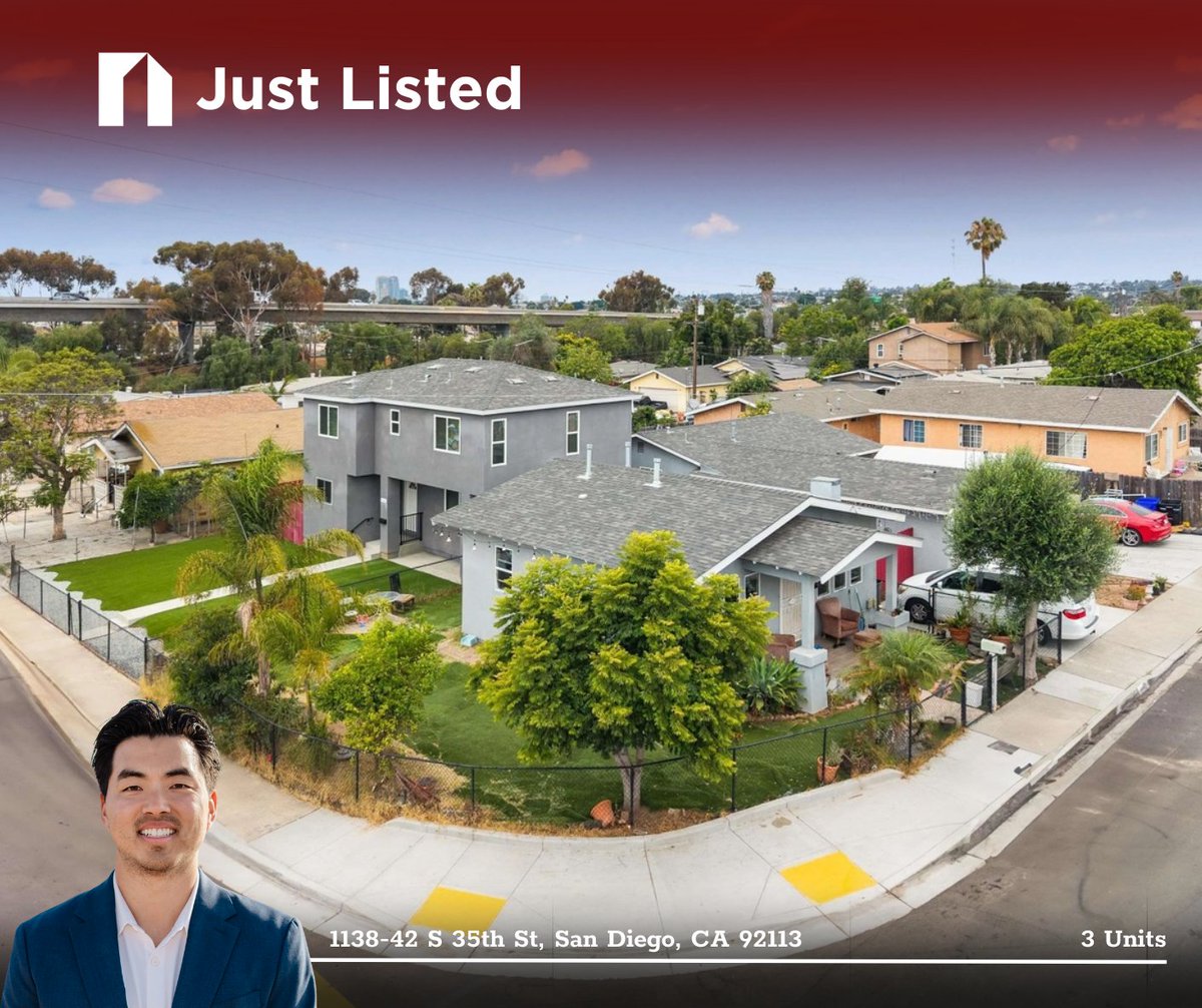 jasonjosephlee's tweet image. 1138-42 S 35th St offers a rare opportunity to own a NEW CONSTRUCTION, income-producing 3 unit property in the heart of Southcrest—one of Southeastern San Diego’s most desirable rental markets.

Situated on a single parcel, this property features three standalone structures: a…