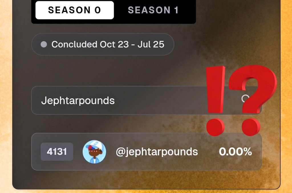 Jephtarpounds's tweet image. I'm i cooked or nah?
Can someone explain what that 0.00 percentage means?
@union_build