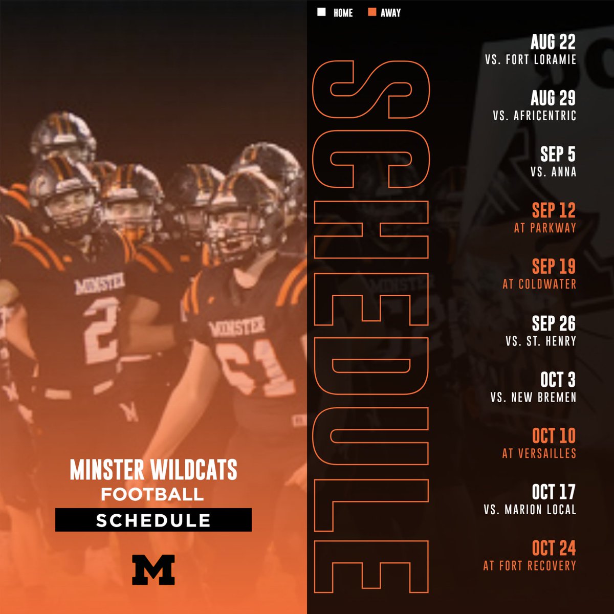 MACScores's tweet image. 🏈 Day 3 of our MAC Countdown to Kickoff!
Next up: the Minster Wildcats – ready to claw their way through a tough 2025 schedule after a Regional Runner Up last fall
📅 Aug 22: vs. Fort Loramie
#MACFootball #MinsterWildcats #CountdownToKickoff