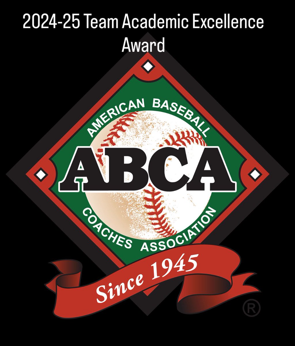‘Neers awarded the @abca1945 Team Academic Award for 2024-25!  #FIGHTforSCHREINER #d3b #SCABbsb