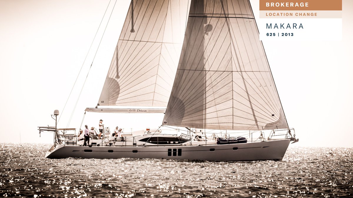 BROKERAGE - LOCATION CHANGE
Makara | 625 | 2013

Now in Barcelona, Spain. The award winning ocean-going sailboat, with proven OWR credentials and a fantastic spec. 

Discover: oysteryachts.com/sailing-yachts…

#OysterYachts #OysterBrokerage
