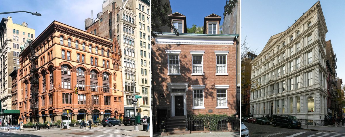 GVSHP's tweet image. The second year of NYC’s landmarks law yielded a diverse set of historic sites, stunning in their architectural styles and situated throughout our neighborhoods. Using our Landmarks Timeline Map, we look back: villagepreservation.org/2025/07/23/the…