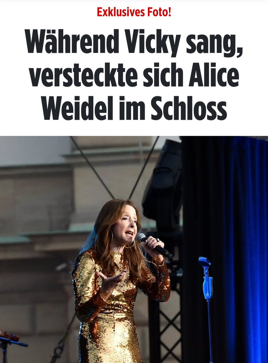 Wer ist das erbärmlichste Schmierblatt im ganzen Land?
BLÖD: "JAAAAAAA!"

#Weidel #Fürstin #Gloria #Vicky