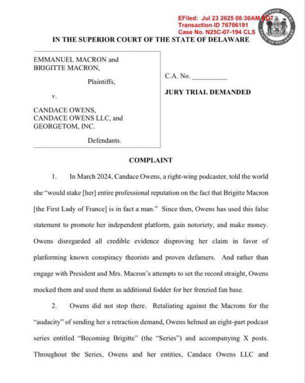 Fundji3's tweet image. #Macron sues Candace Owens over claims France’s first lady is a tranny.