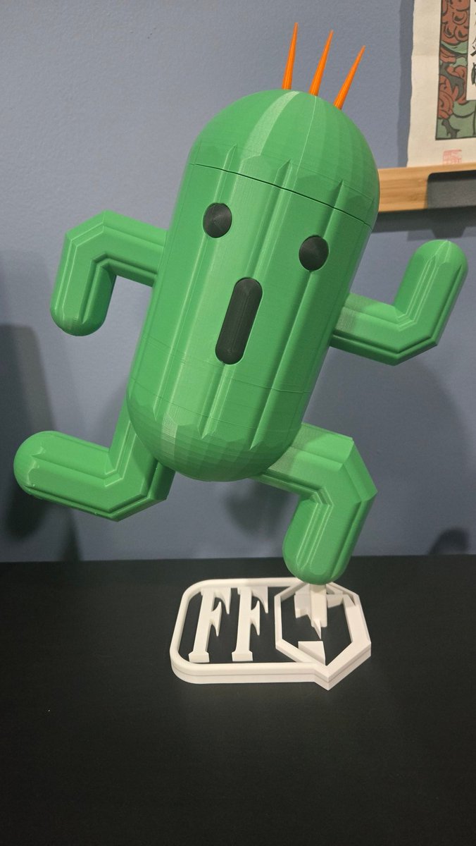 Jr0dR87's tweet image. Cactuar deck box is finished ❤️🌵