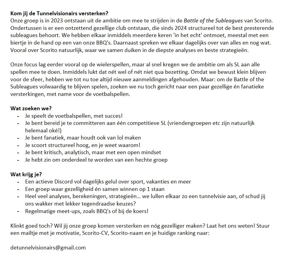 Tunnelvisi0nair's tweet photo. Wil jij een Tunnelvisionair worden? Lees verder! https://t.co/XlhXQiM7vv