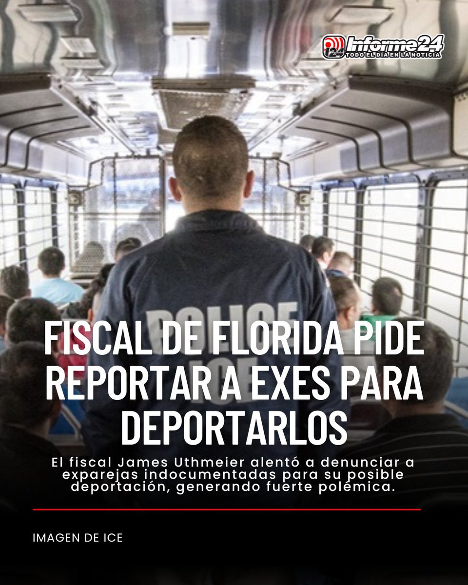 James Uthmeier, fiscal general de Florida, causó controversia al invitar a la población a reportar a sus exparejas que se encuentren de forma irregular en EE.UU.
A través de X, contó el caso de una persona cuya expareja violenta será deportada y llamó a otros a hacer lo mismo.
