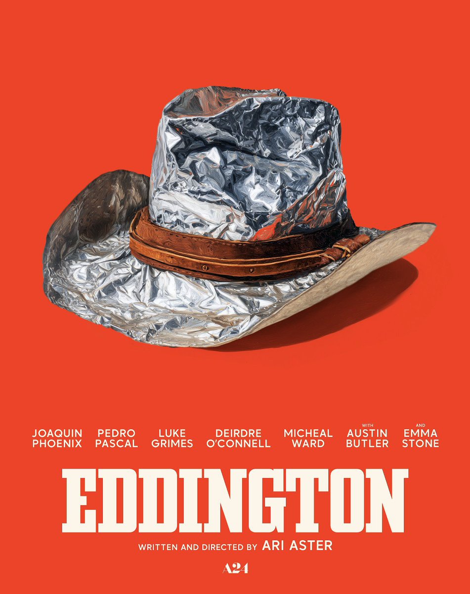 stonebrcom's tweet image. Novo pôster de ‘Eddington’ foi divulgado.